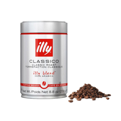Кофе в зернах ILLY Classico 250 г в жестяной банке