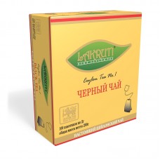Чай в пакетиках черный Lakruti 100 штук (200 гр)